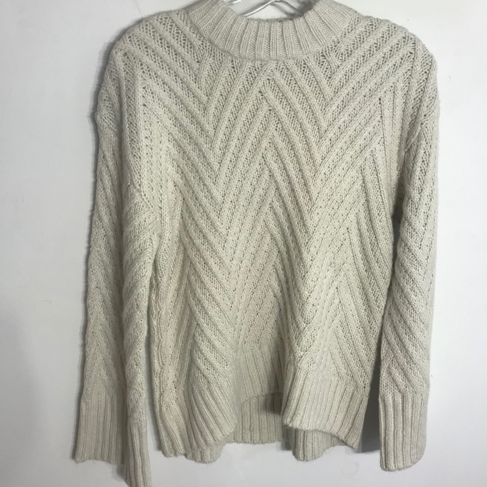 A New Day Ivory Thick Knit Women’s XS Sweater pullover cozy warm